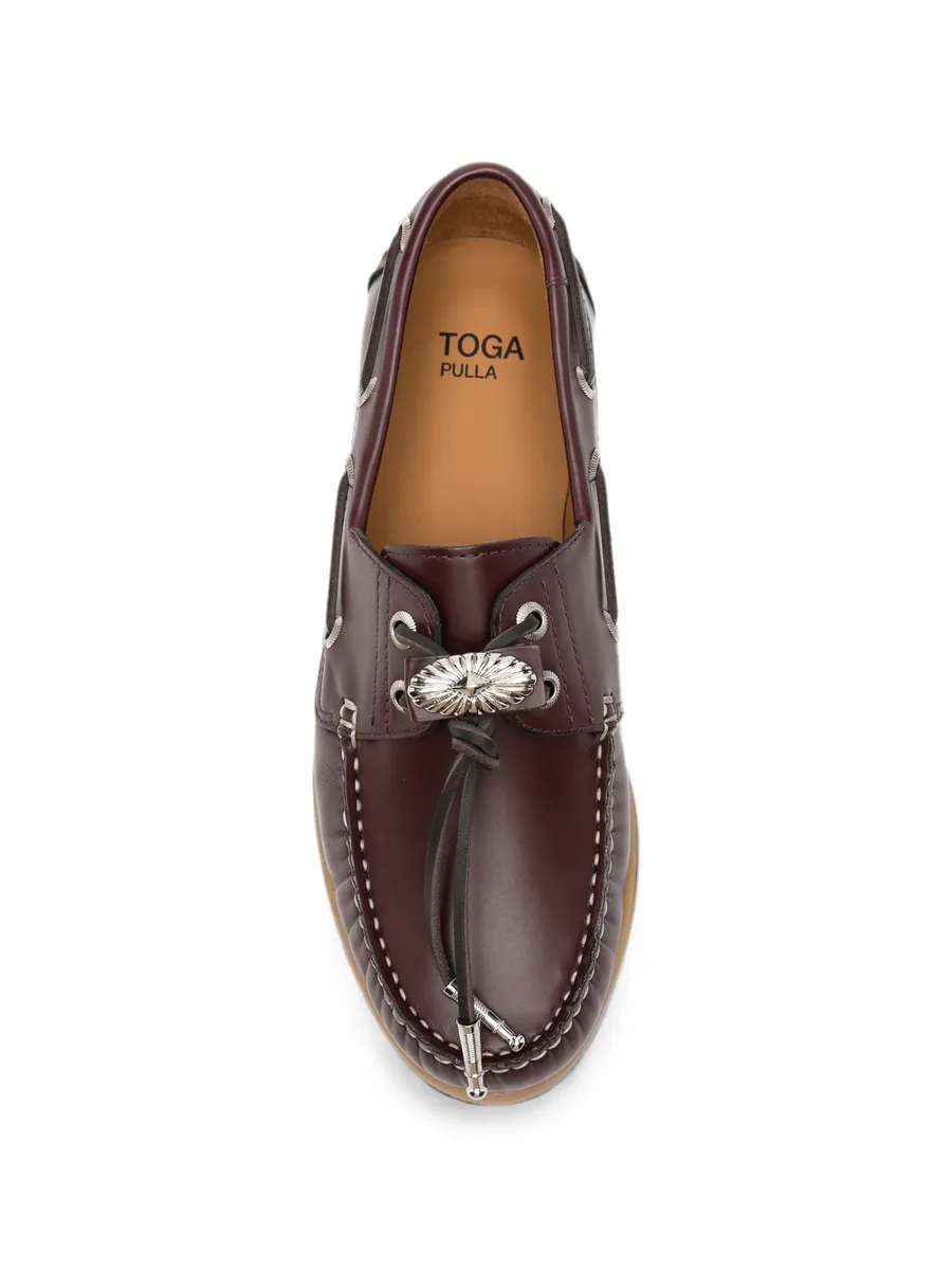 embellished leather loafers 7
