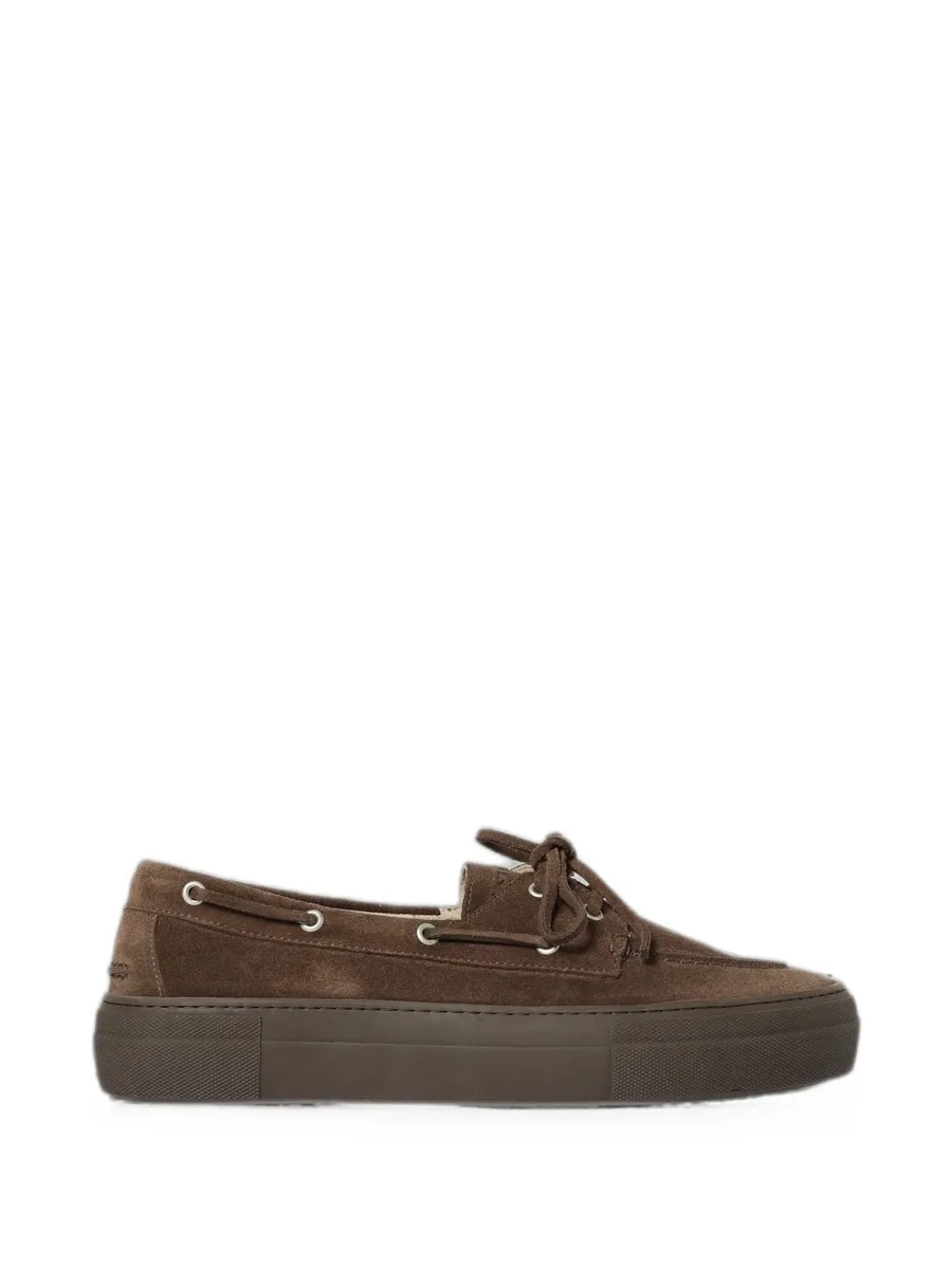 lace-up suede loafers 2