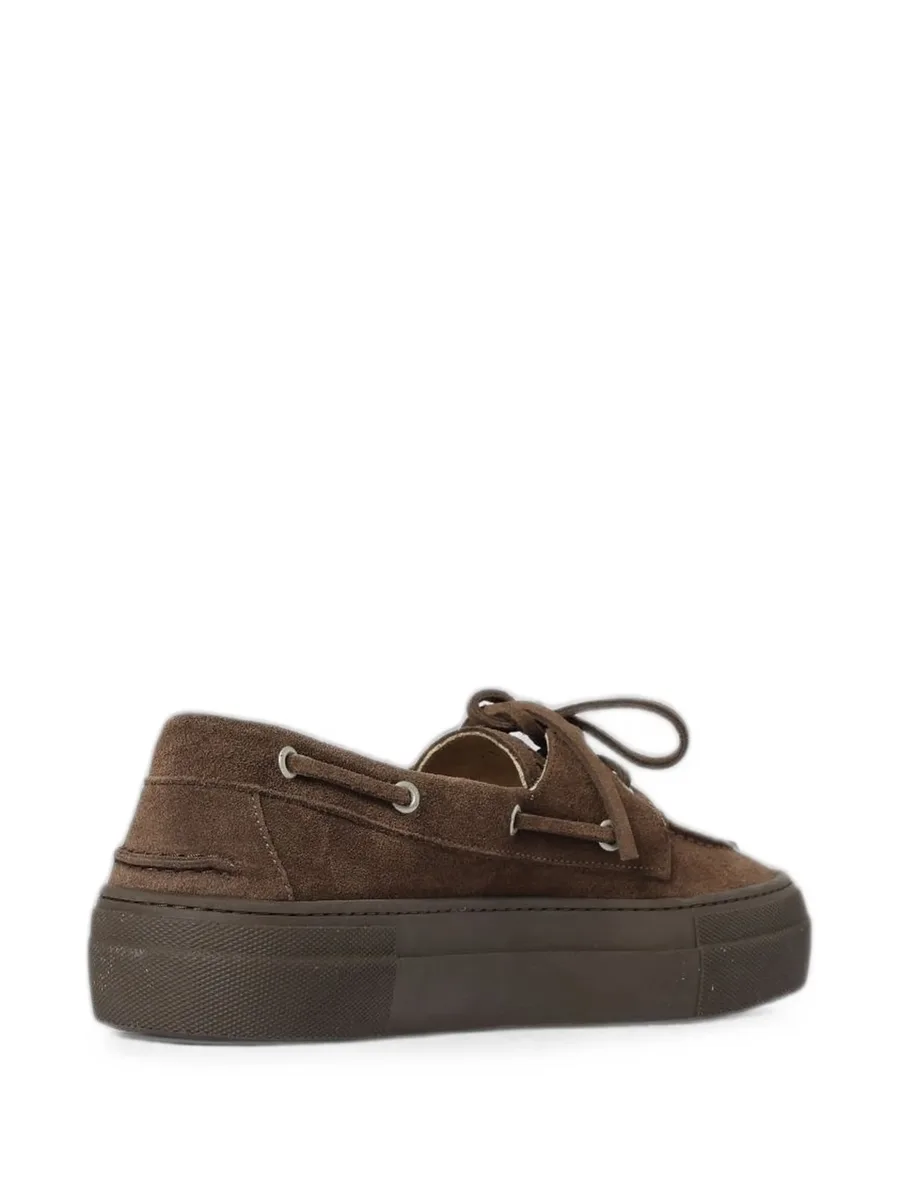 lace-up suede loafers 6