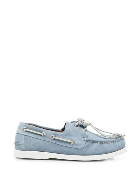 suede-finish boat shoes