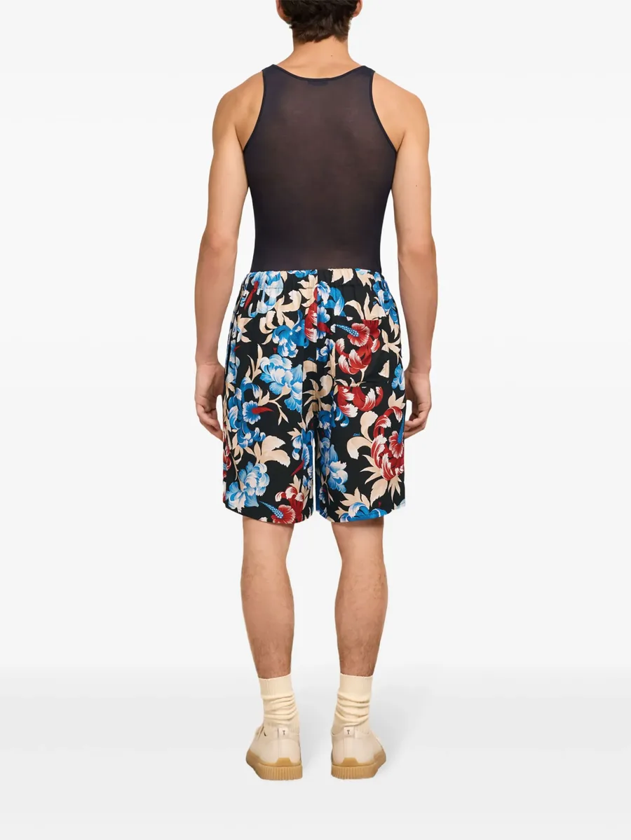 floral-print elasticated-waist shorts 8