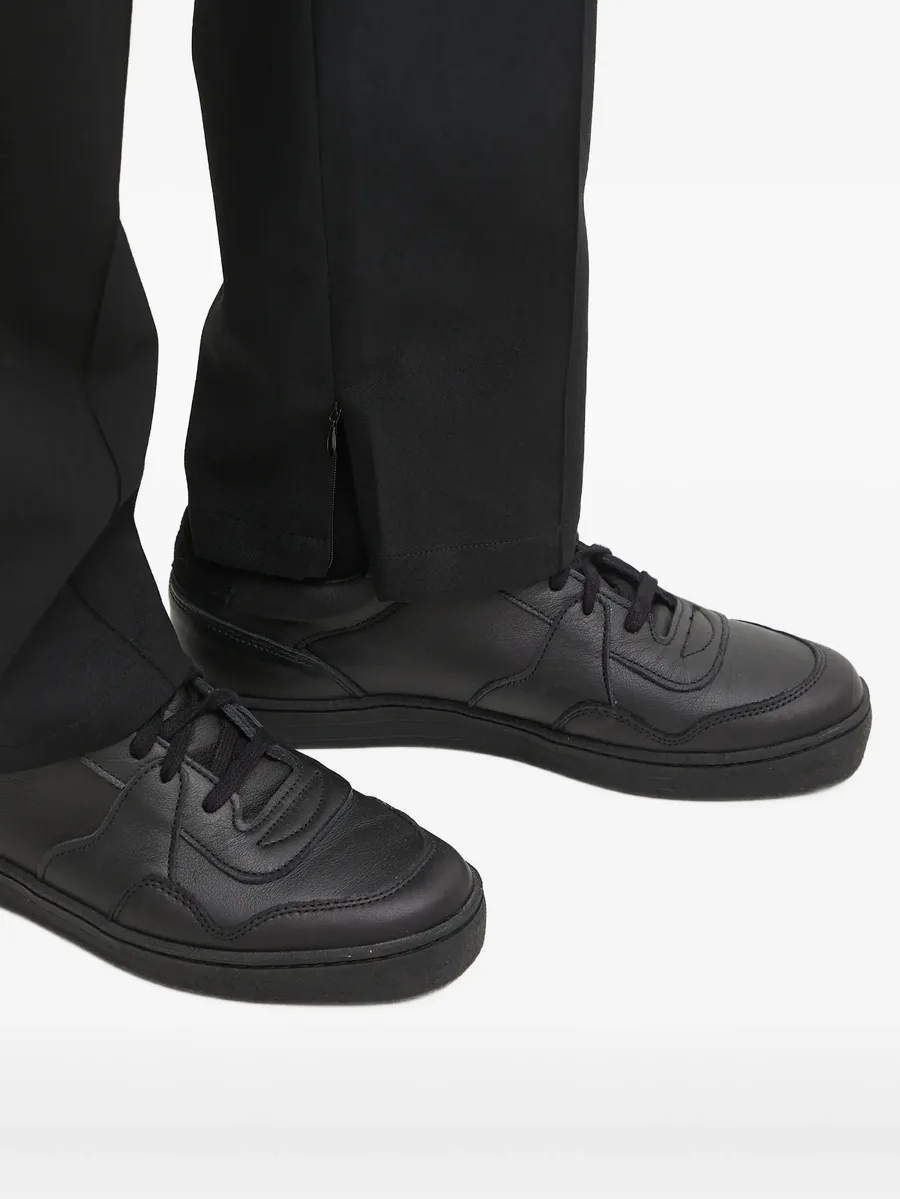 zip detail trousers 8