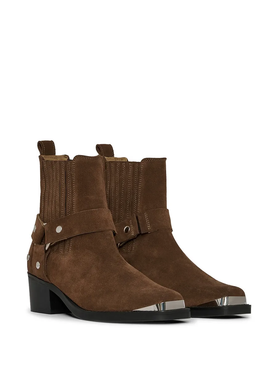 mid biker boots - tobacco 3