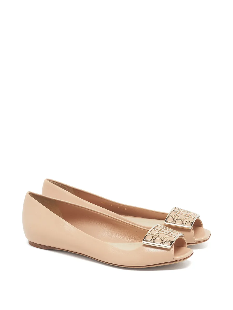 Cannage plaque ballet flats 4