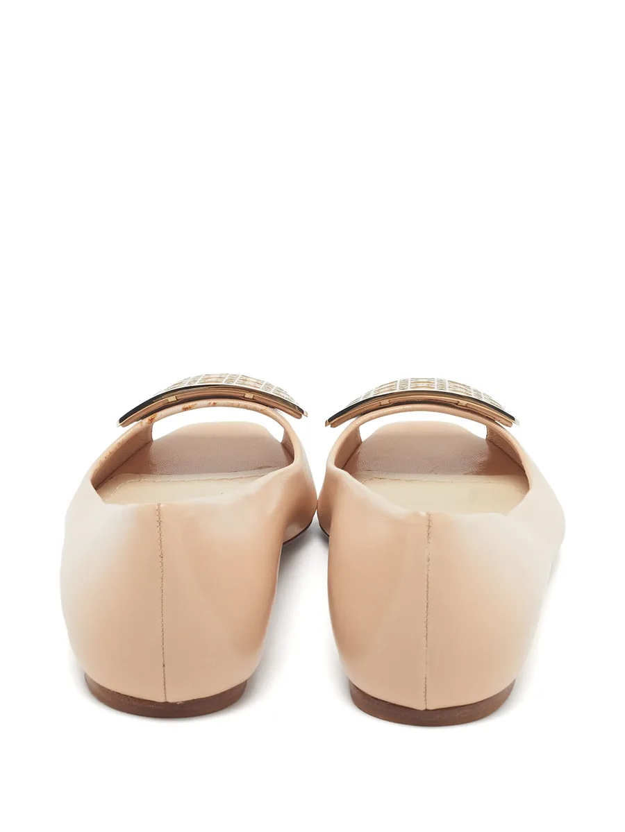 Cannage plaque ballet flats 6