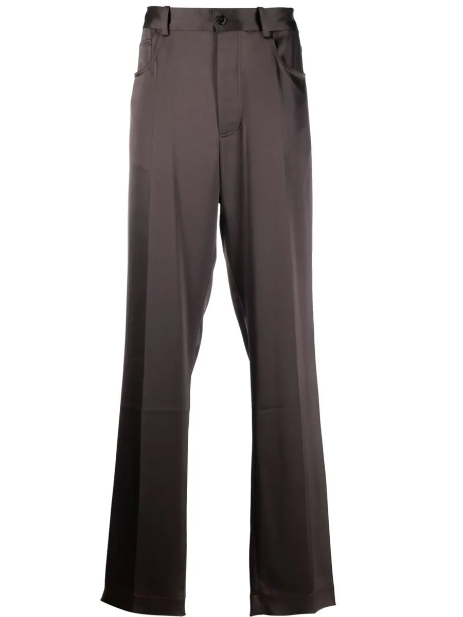 mid-rise straight-leg trousers 1