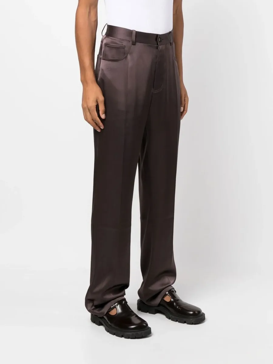 mid-rise straight-leg trousers 6