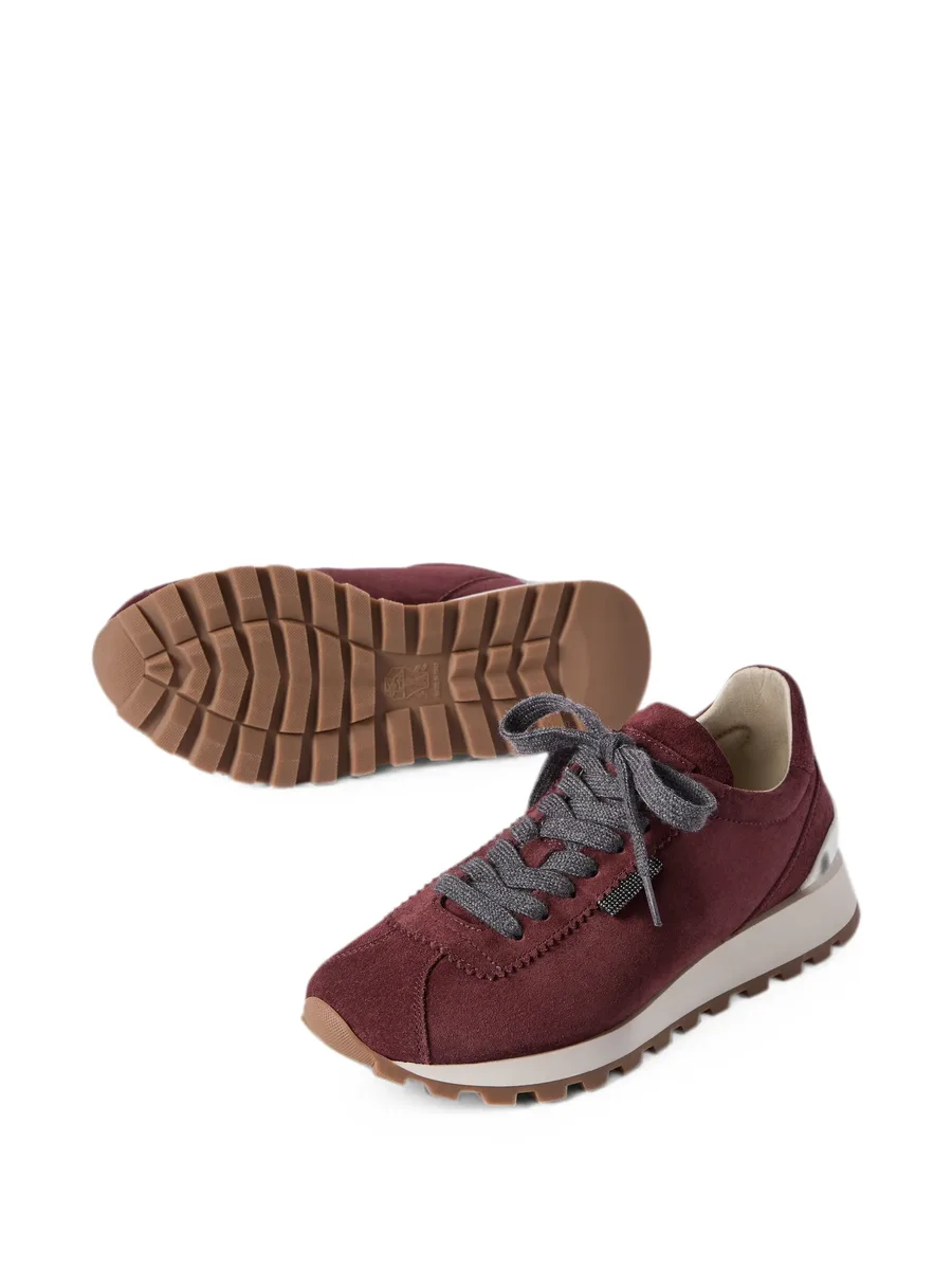suede runners with shiny tab 8