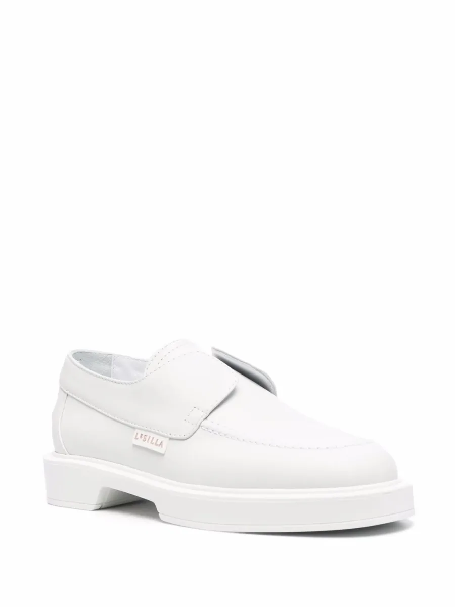 tonal leather loafers 4