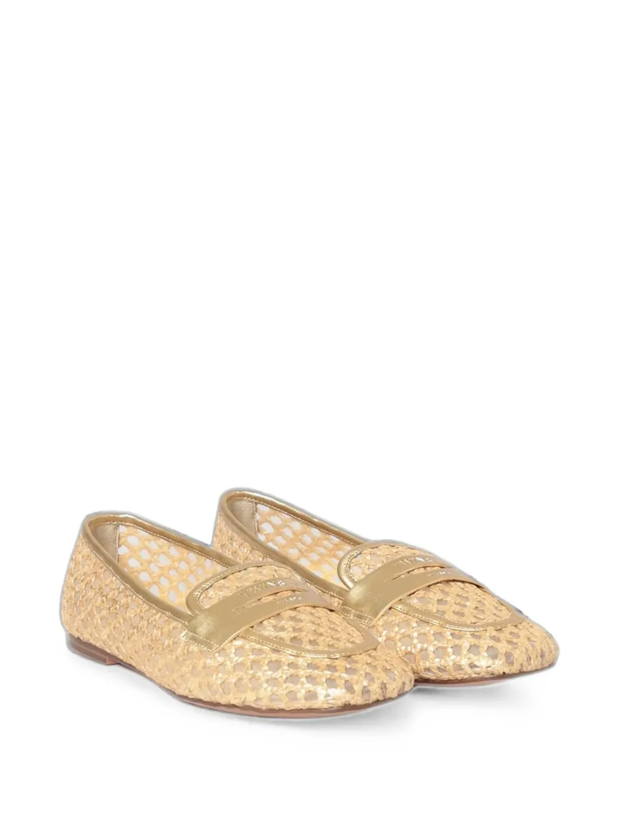 perforated raffia loafers 4