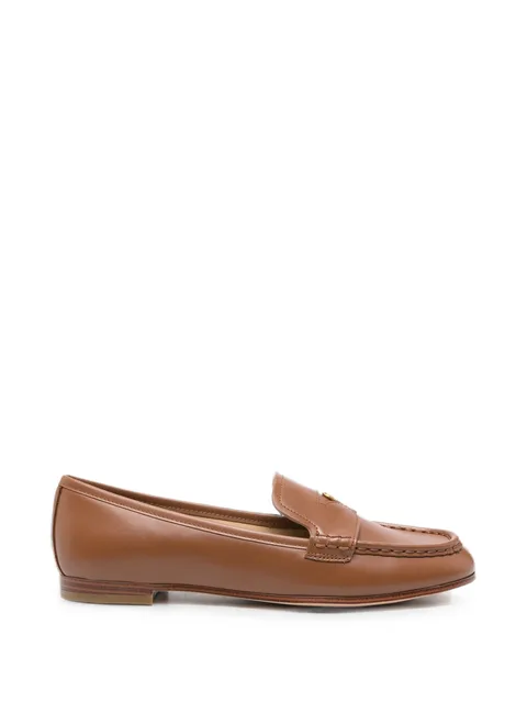 Jennings logo-plaque leather loafers