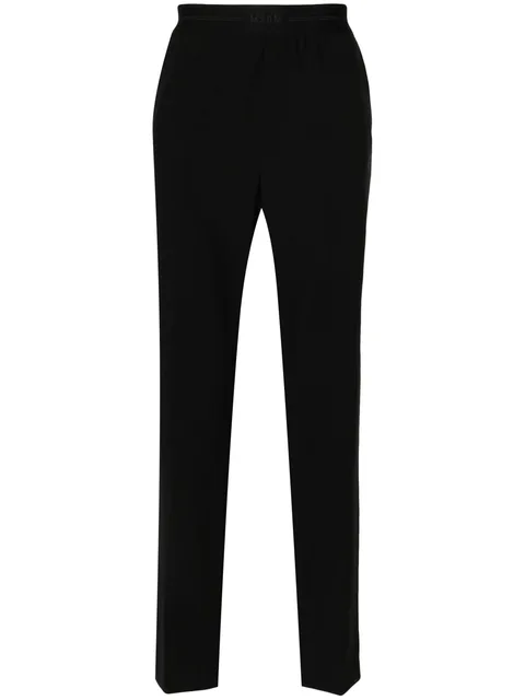 logo-waistband tapered trousers