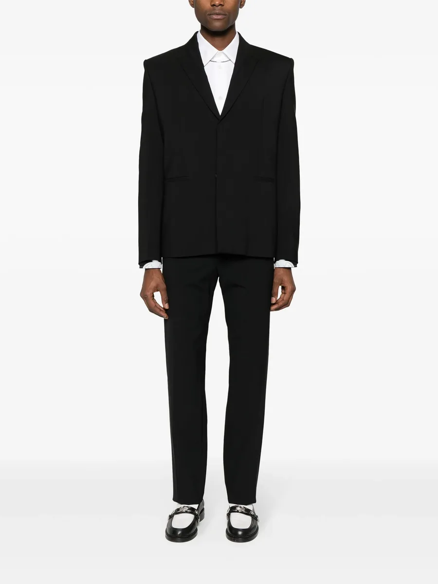 logo-waistband tapered trousers 3