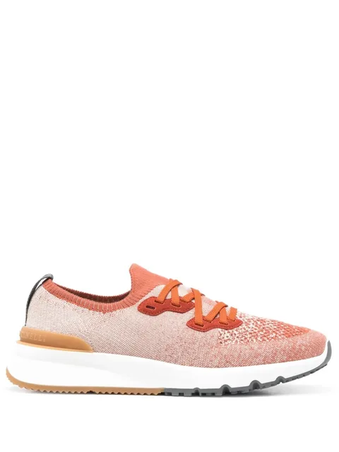 speckled low-top sneakers