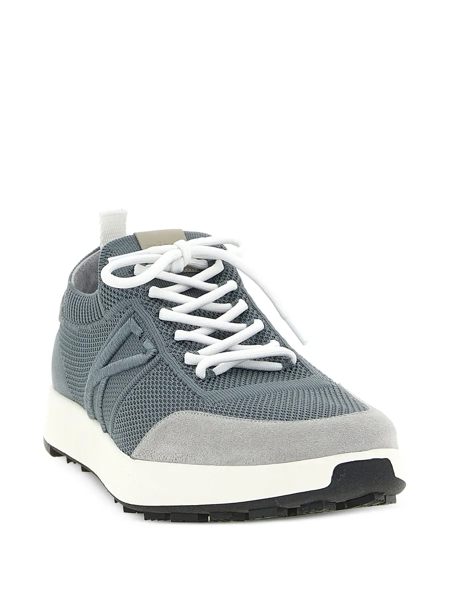 suede-panelled slip-on sneakers 6