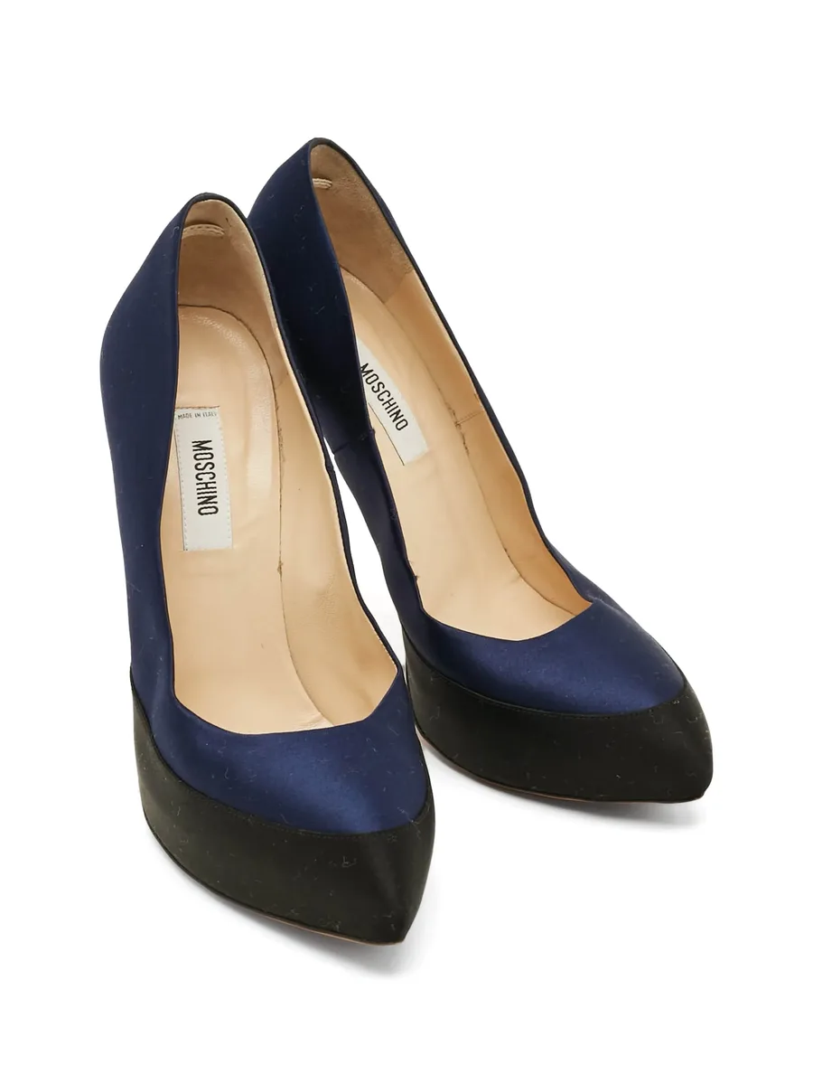 tricolour platform pumps 8