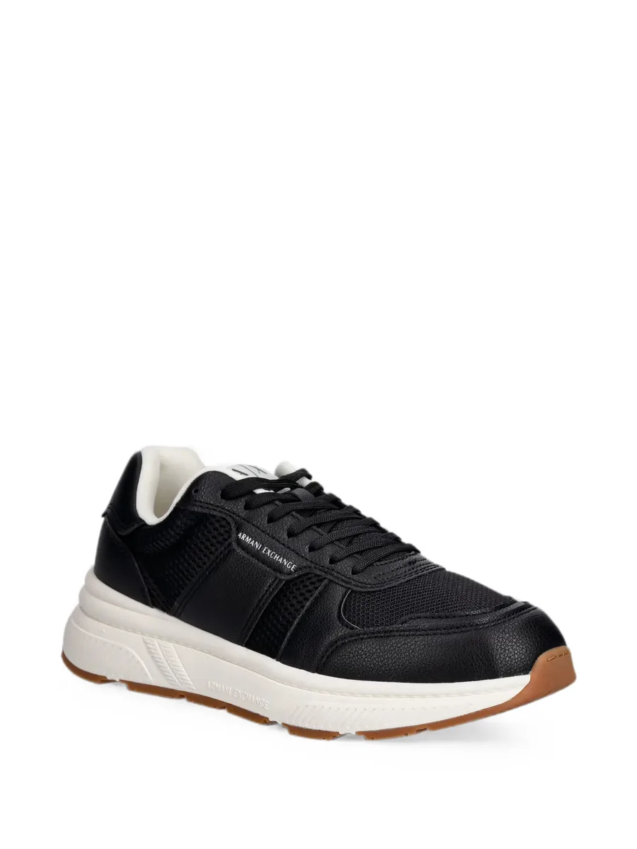 logo-print panelled sneakers 4