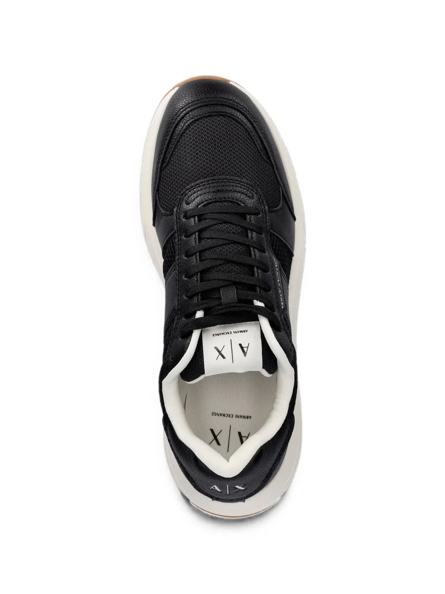 logo-print panelled sneakers 8