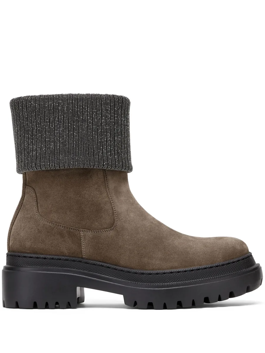 Monili-Trim block-heel ankle boots 2