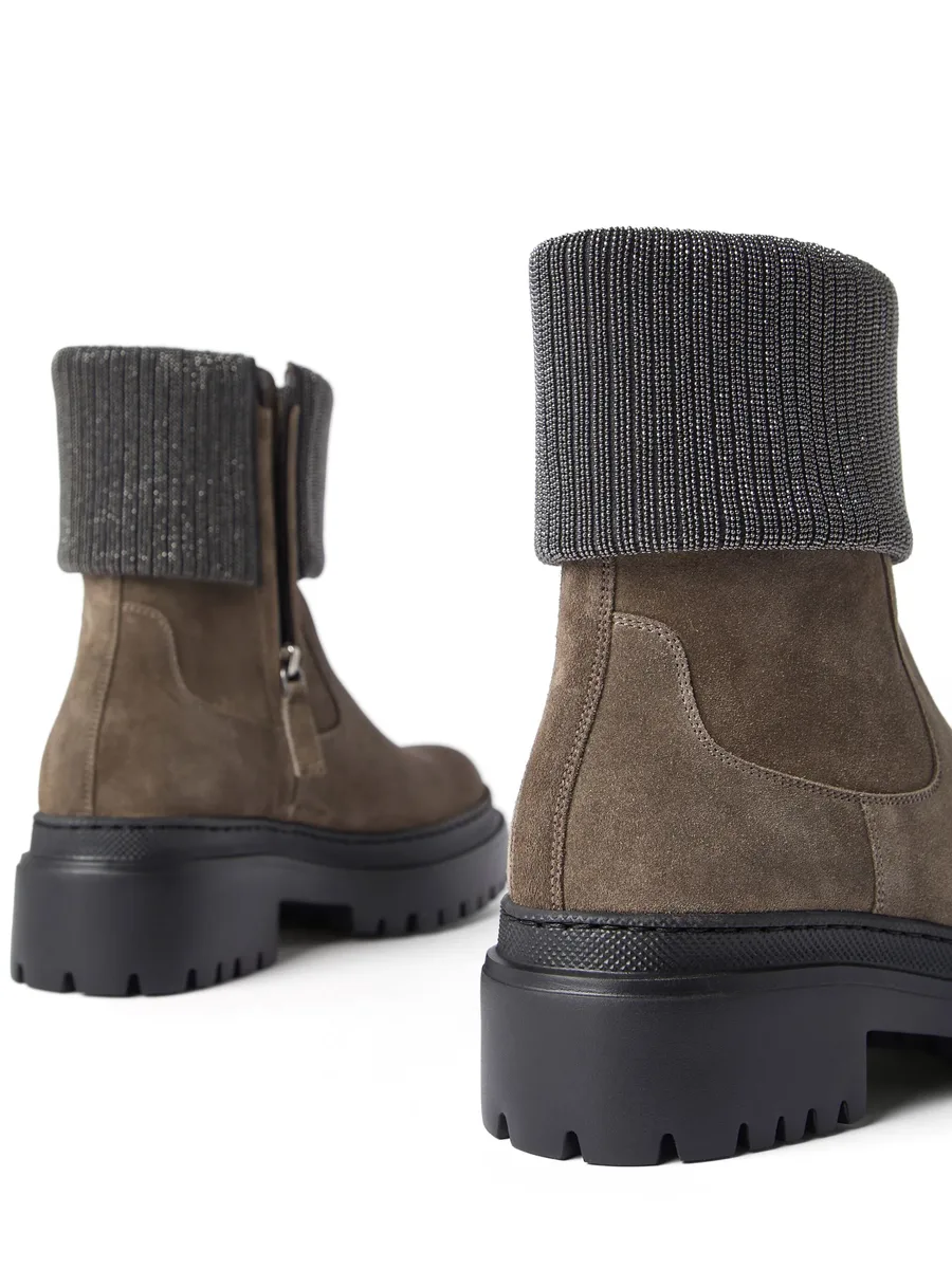 Monili-Trim block-heel ankle boots 8