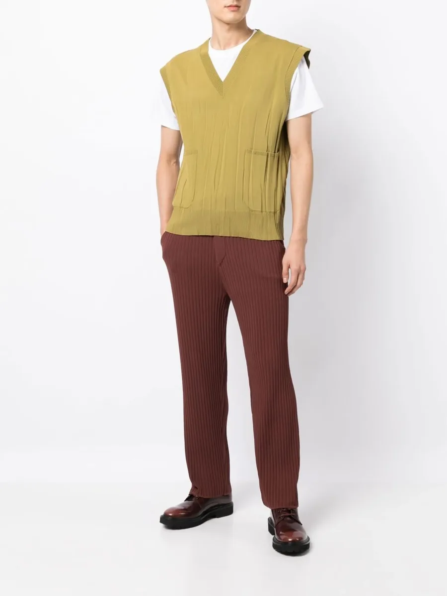 ribbed straight-leg trousers 3