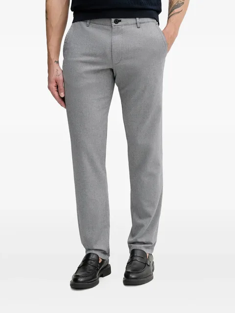 belt-loops patterned trousers