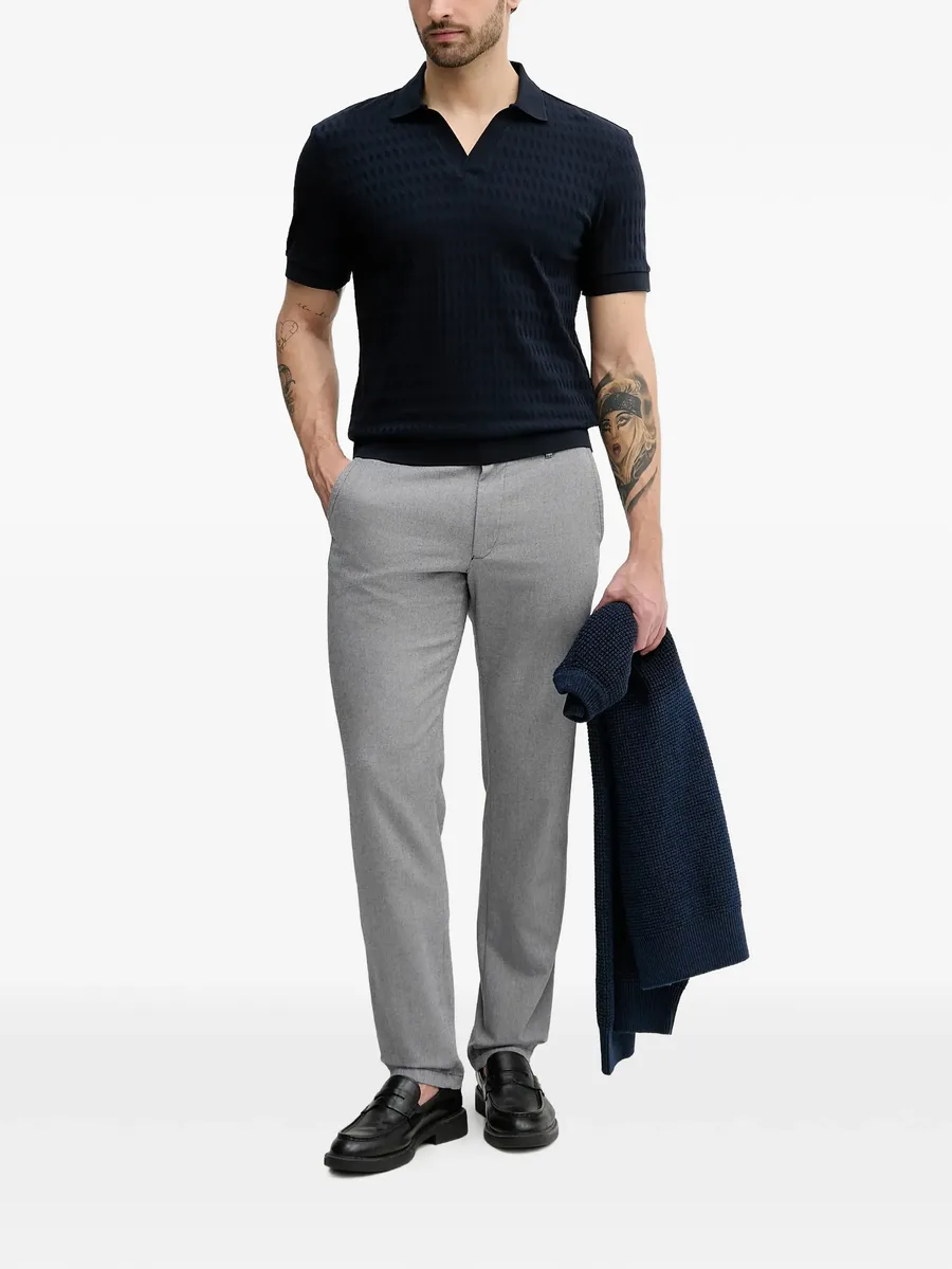 belt-loops patterned trousers 4