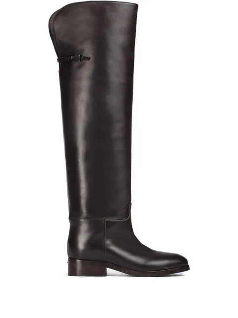 Charlotte buckle-detail boots