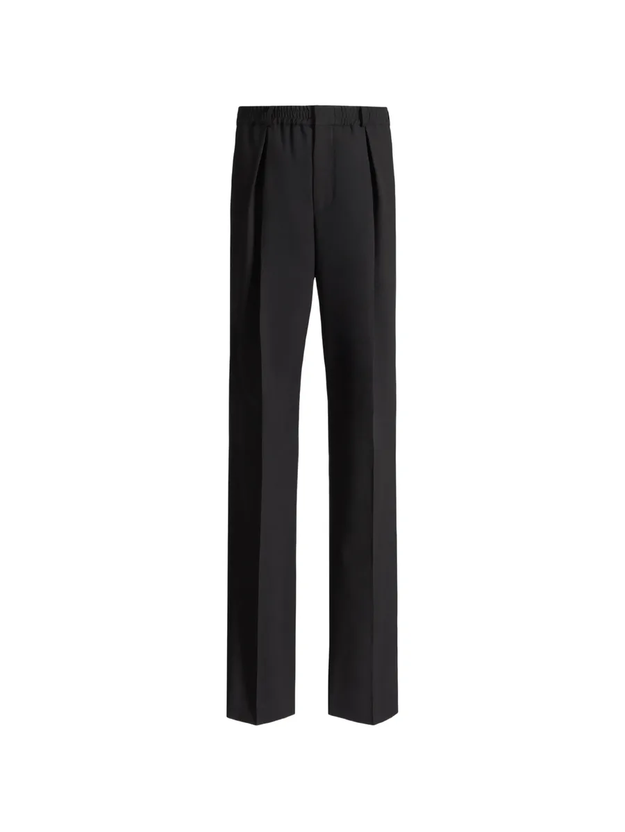 wool trousers with elasticated waist 1