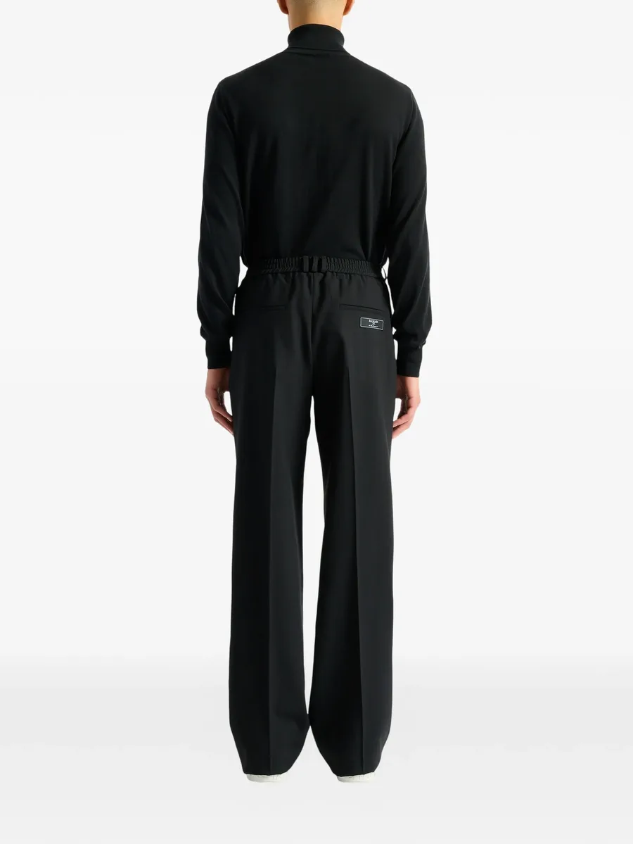 wool trousers with elasticated waist 8