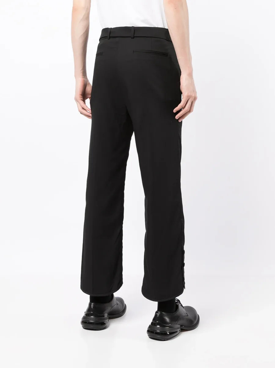 x ANOWHEREMAN cropped-leg trousers 8