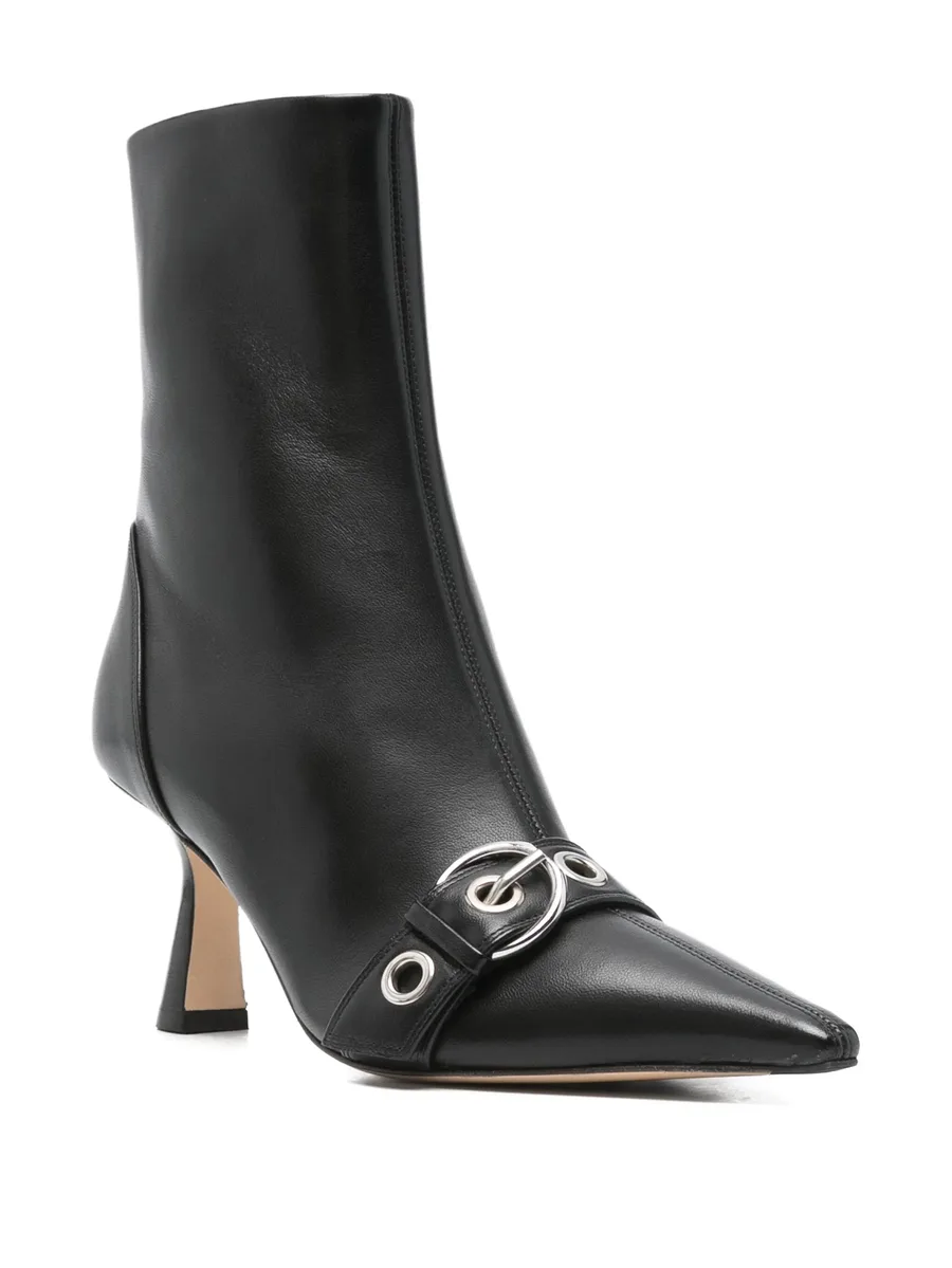80mm buckle-detail pointed-toe boots 4