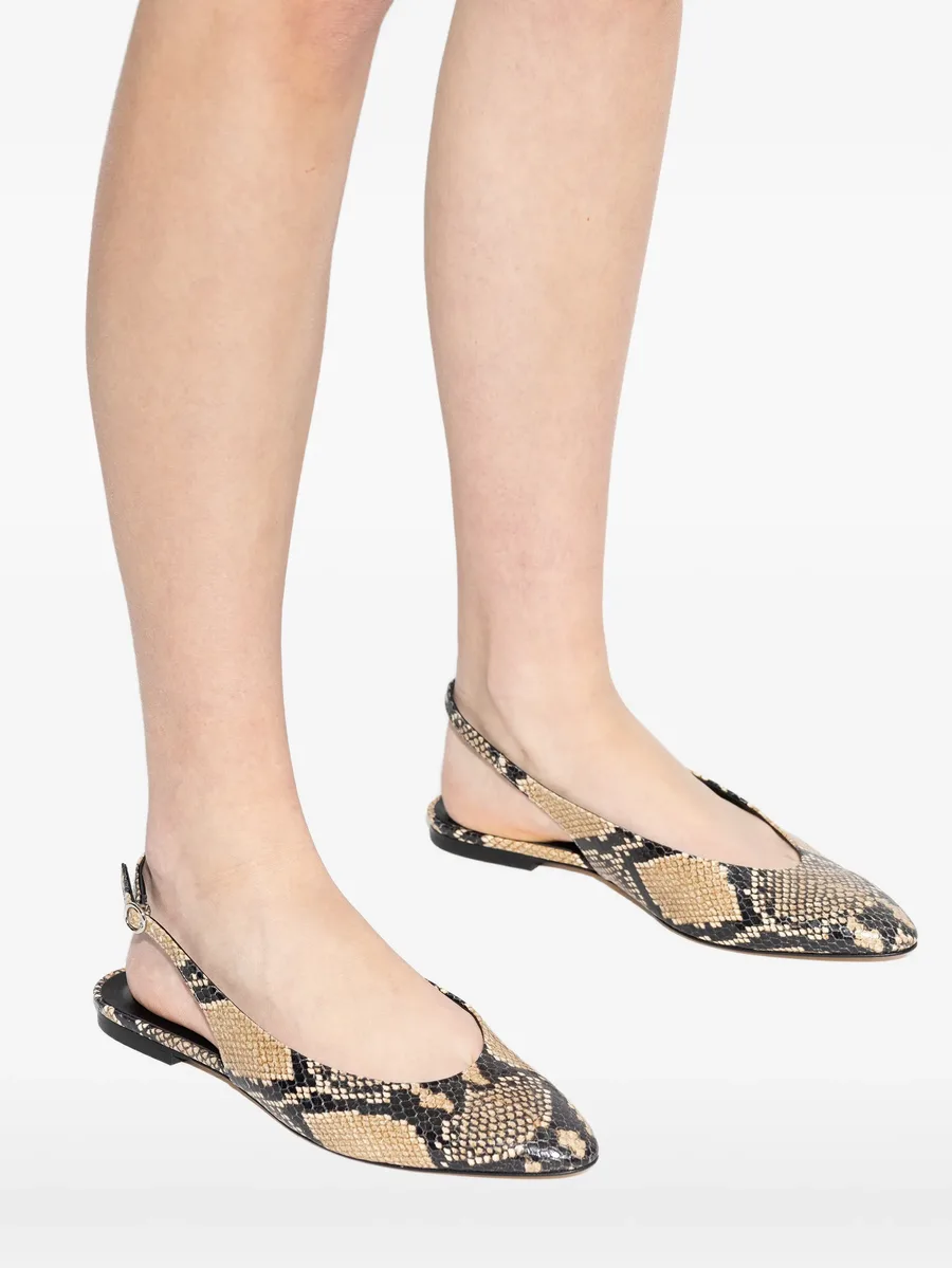 snake-pattern flat pumps 10