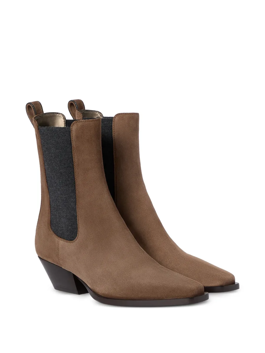 suede Chelsea boots with precious loop detail 3