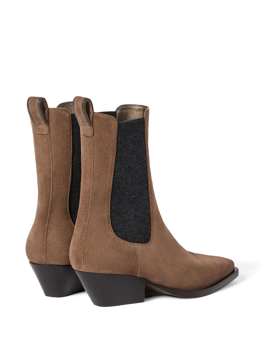 suede Chelsea boots with precious loop detail 5