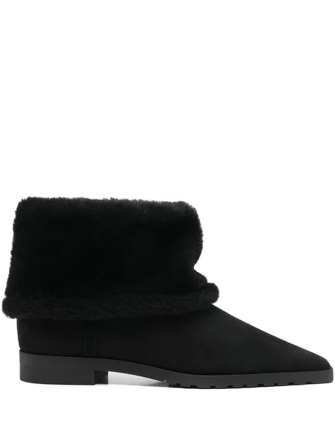 fold-down shearling boots