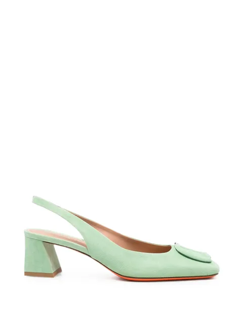 buckle-detail slingback pumps