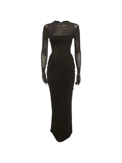Serena draped maxi dress