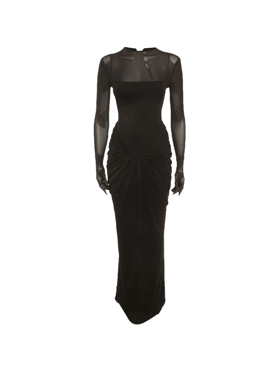 Serena draped maxi dress 1