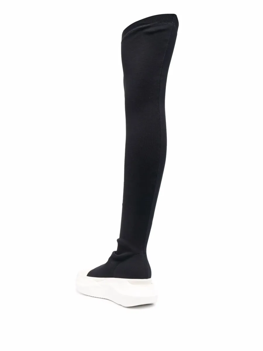 thigh-high sock-style boots 6