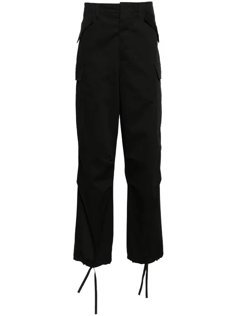 wide-leg cargo trousers
