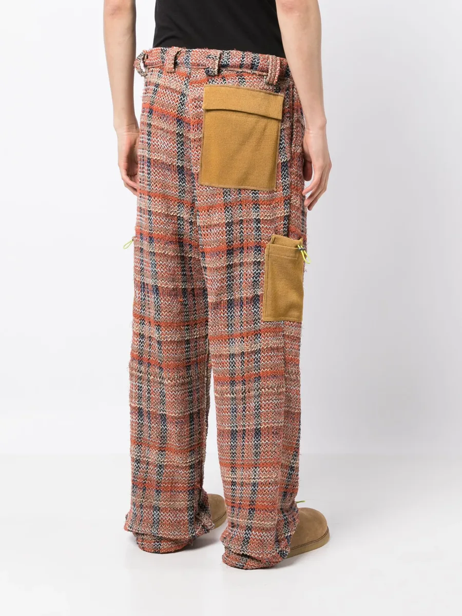 whipstitch straight-leg trousers 7