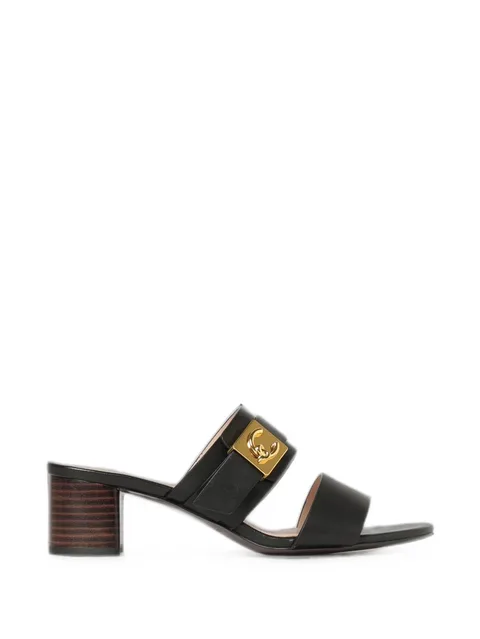 C-Me Lock leather sandals