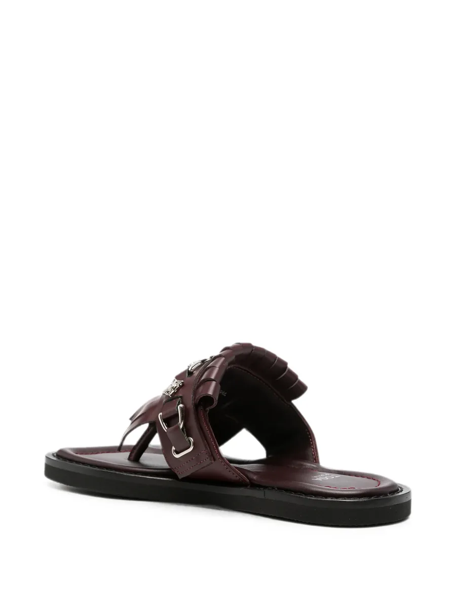 fringe-detail buckled sandals 5