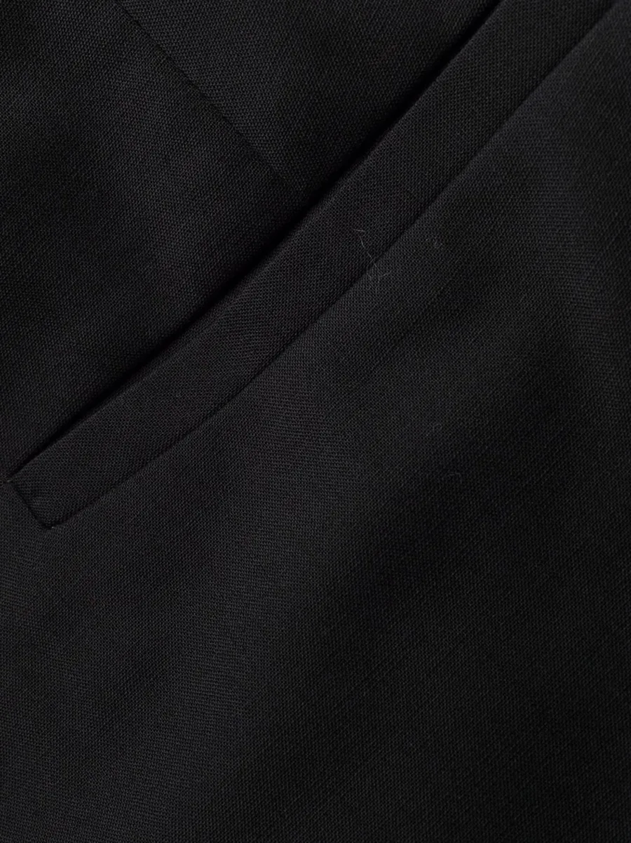 draped straight-leg cropped trousers 12