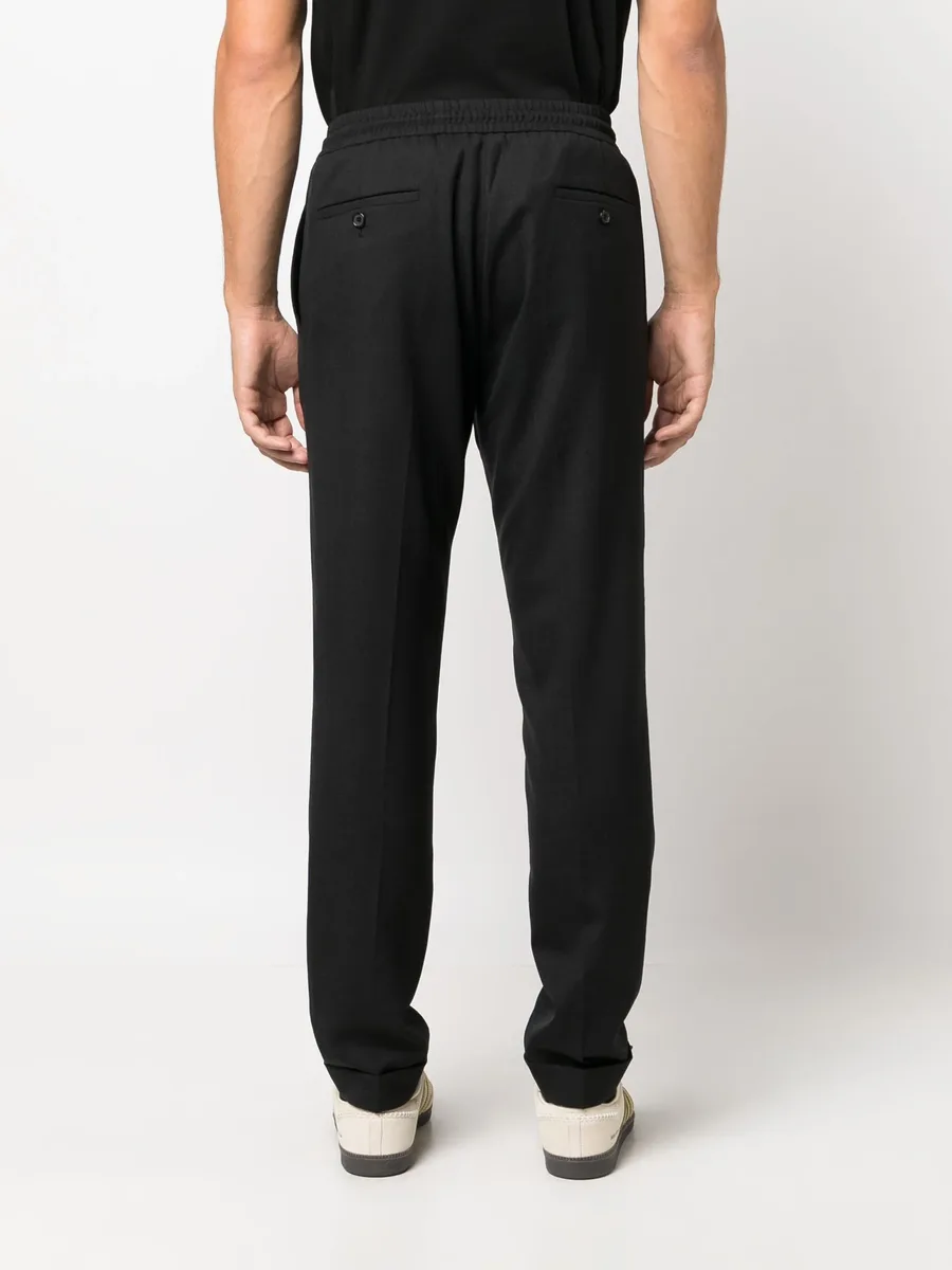 drawstring wool chino trousers 8