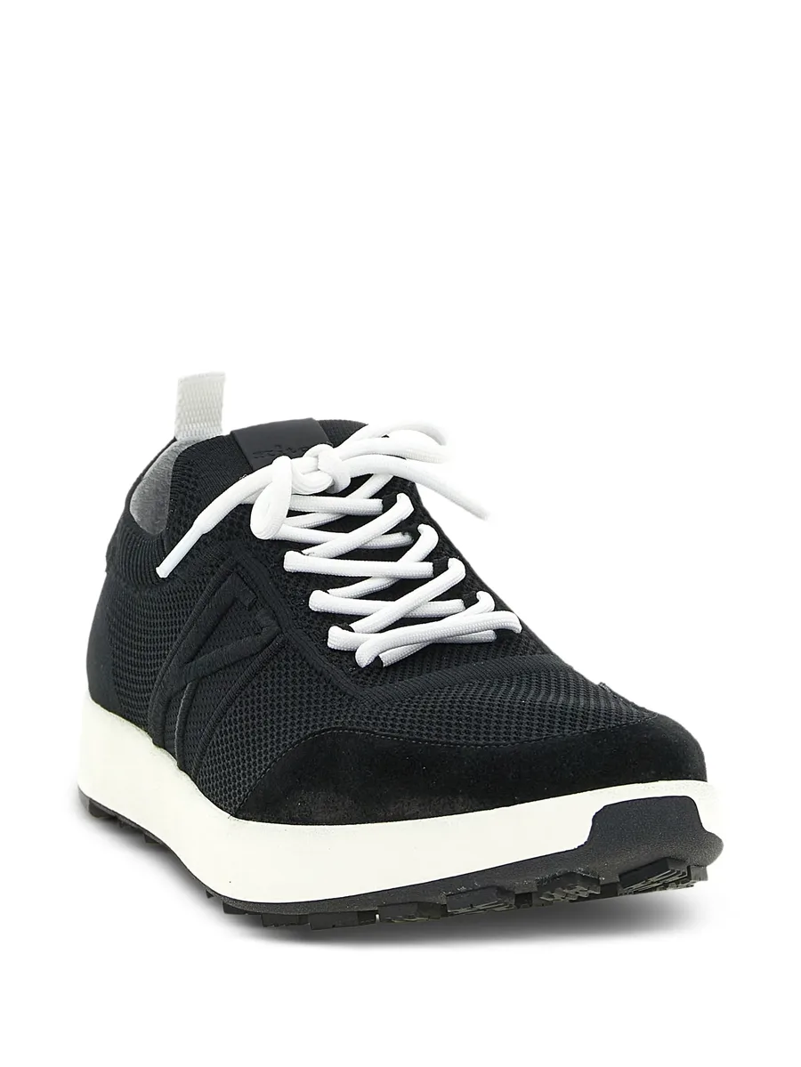 suede-trim slip-on sneakers 4