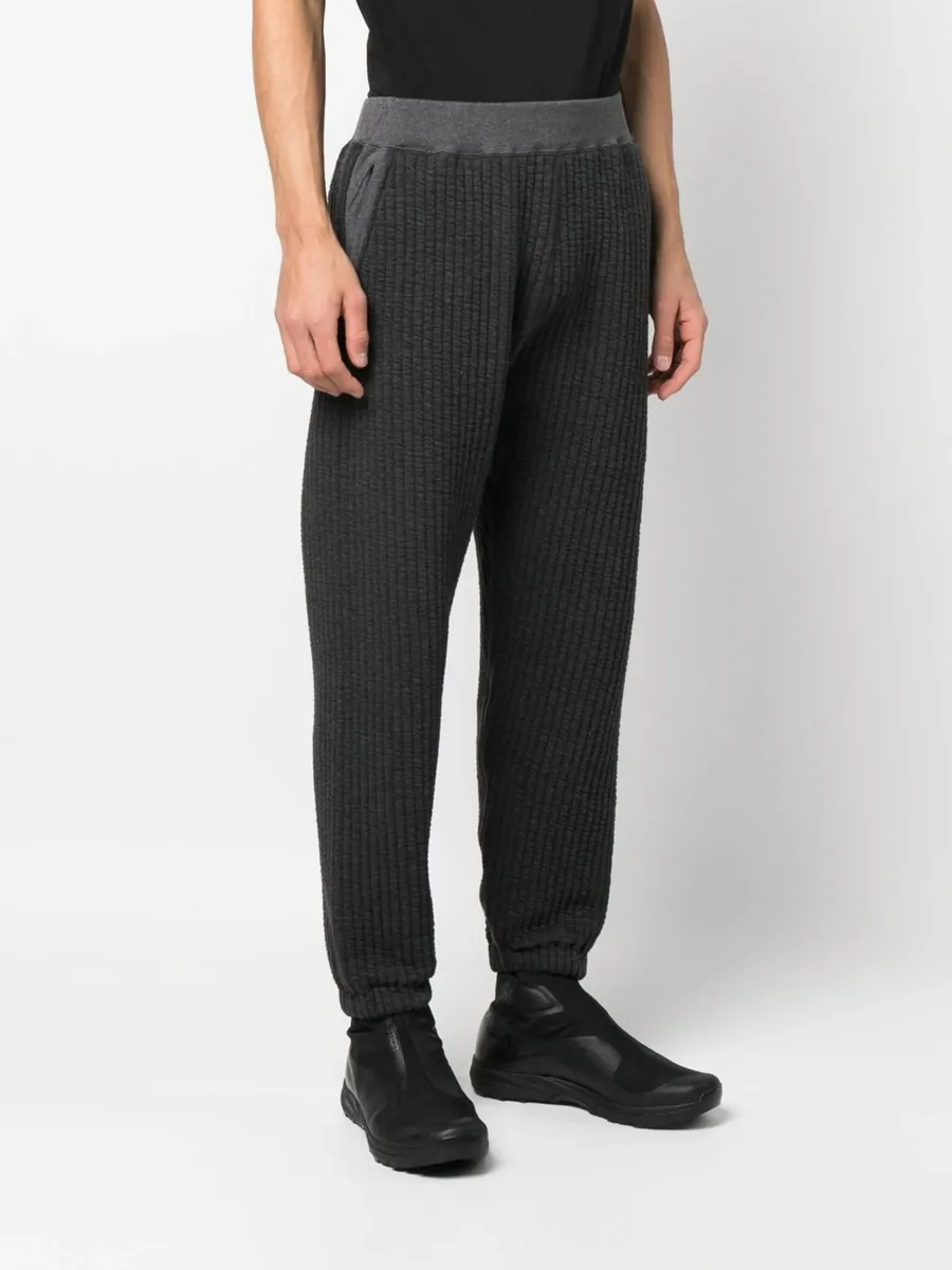 ribbed track cotton-blend pants 5