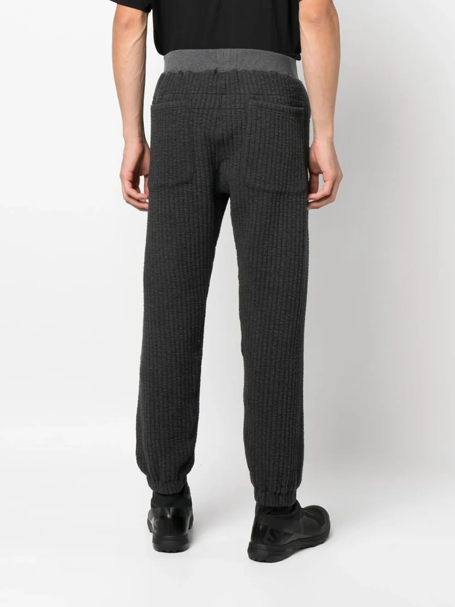 ribbed track cotton-blend pants 8