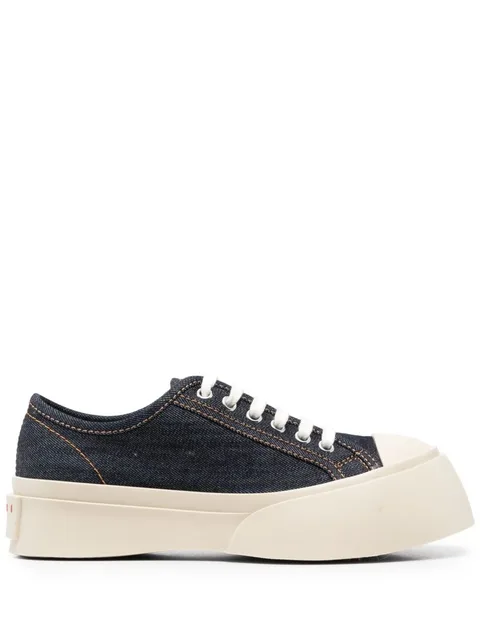 Pablo denim lace-up sneakers